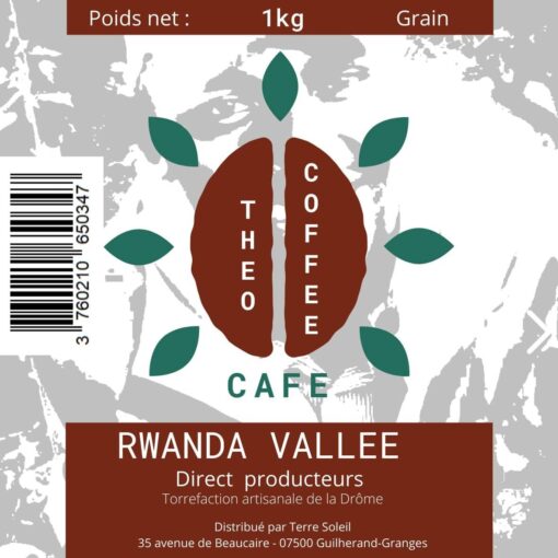 Etiquette Theo Coffee grain 1 kg