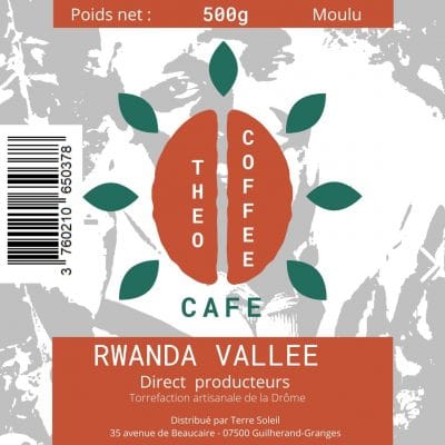Etiquette Théo coffee moulu 500g