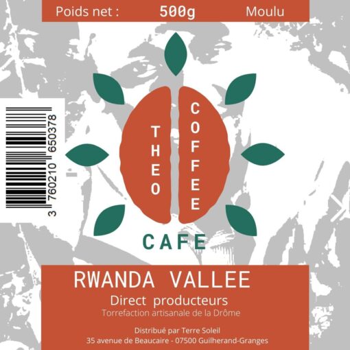 Etiquette Théo coffee moulu 500g